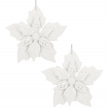 Jõulukuuse kaunistus Springos CA0776, valge, 12 cm, plastik