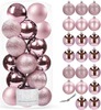 Jõuluehete komplekt Springos CA0098, roosa, 4 cm, 20 tk
