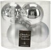Jõulukuulide komplekt Mondex HV910562-SW-PRO, hõbe, 8 cm, klaas, 6 tk