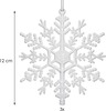 Kuuseehted Springos CA0050, läbipaistev/valge, 12 cm, 3 tk