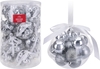 Jõuluehete komplekt Affek Design KPL.14 BOMBEK, hõbedased, 4 cm, 14 tk