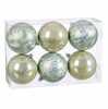 Jõulukuulid Bigbuy Home, roheline, plast, 8 cm, 6 tk