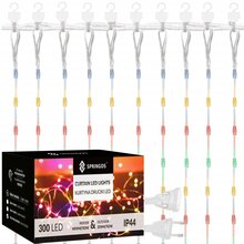 Valguskardin Springos CL0335, 300 LED, mitmevärviline, 3x3 m