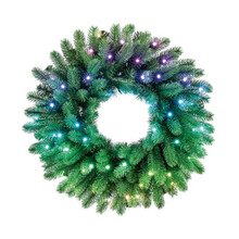 Eelvalgustatud pärg Twinkly, 50 RGB LED, roheline juhe, 60 cm