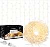 LED valguskardin Springos CL0517, 500 LED, soe valge