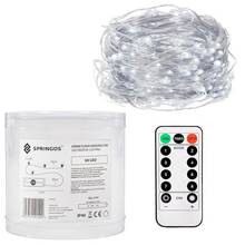 Lambikett Springos CL0106, 50 LED, külm valge, 5.2 m
