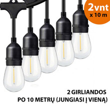 Välisvalgusti Tonro Drop, 20 m, LED pirnid
