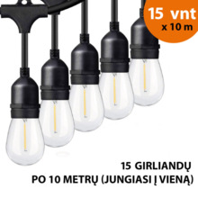 Välisvalgusti Tonro Drop, 150 m, LED pirnid