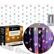 LED valguskardin Springos CL4008, 2 m, mitmevärviline, 136 LED