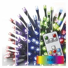 LED jõulutulede valguskett EMOS, 96 LED, RGB, 10 m, puldiga