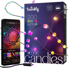 LED jõulutuled Twinkly Candies 200, RGB, roheline juhe, 6 m