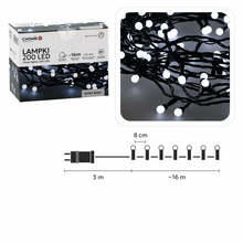 LED kuuseketid Extralink Ball Lights, 200 LED, külm valge, 19 m