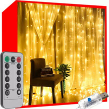 LED valguskardin, 300 LED, soe valge
