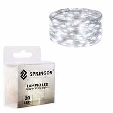 Lambikett Springos CL0027, 1.9 m, valge