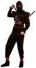 Kostüüm täiskasvanutele My Other Me Ninja, must, S