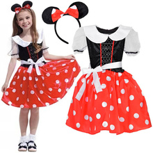 Kostüüm Minnie Mouse Jokomisiada ZA5280, L/XL, valge/must/punane