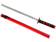Puidust mõõk Lean Toys, 73 cm, punane