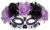 Mask Widmann Dia de los muertos 04784, lilla-must