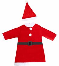 Kostüümikomplekt Santa Girl GoDan 37530, punane, 7-9 aastat