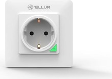 Nutikas pistikupesa Tellur Smart WiFi Wall Plug, 3000 W, 16 A, valge
