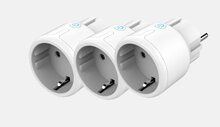 Nutikas pistikupesa Deltaco Smart Home SH-P01M-3P WiFi 2.4GHz, 1xCEE 7/3, 10A, LED indikaator, valge, 3 tk