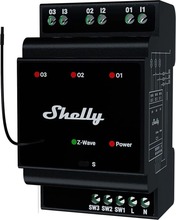 Relee Shelly Qubino Wave Pro 3, 3 kanalit, DIN-liist, Z-Wave