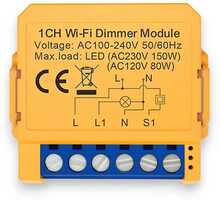 Nutikas Wi-Fi lüliti Avatto dimmeriga TRIAC, 230V 150W