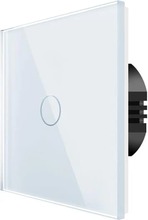 Puutetundlik lüliti Spring ühesuunaline, Wi-Fi, valge klaas
