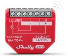 Nutikas lüliti Shelly 1PM Gen4, 16A, WiFi, Bluetooth, Zigbee, Matter