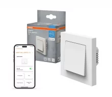 Lüliti Osram SMART+WALL SWITCH 1-GANG MATTER, valge