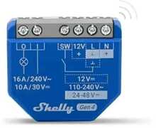 Nutikas lüliti Shelly 1 Gen4, 16A, WiFi, Bluetooth, Zigbee, Matter