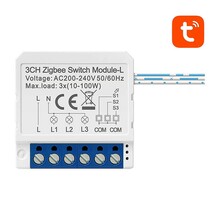 Nutikas lüliti moodul Avatto LZWSM16-W3, ZigBee, ilma neutraaljuhmeta