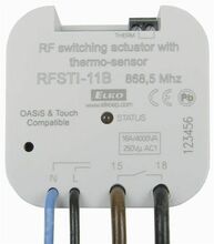 Juhtmevaba lüliti iNELS RF RFSTI-11B temperatuurianduriga, valge