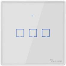 Nutikas lüliti Sonoff T2 EU TX (3 kanalit), WiFi + RF 433