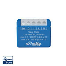 Nutikas lüliti Shelly Qubino Wave 1 Mini, 1-kanaliline, 8 A
