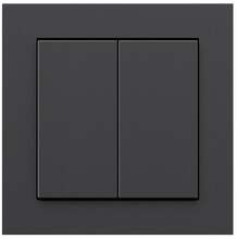 Nutikas lüliti Senic Smart Switch, 2 klahvi, must (matt)