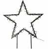 Valgustusega jõulukaunistus Spiky Star Trading, must