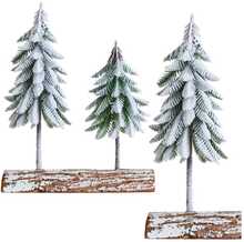 Jõulukaunistus Lean kahe kuusega, 34 x 28 cm