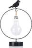 LED dekoratsioon Decoking Rihor Bird, 34 cm, 30 LED, must