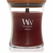 Lõhnaküünal WoodWick Rouge Oud, puidust taht, 275 g