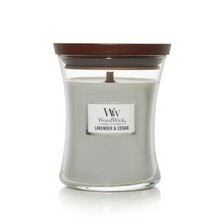 Lõhnaküünal WoodWick Lavender & Cedar, 30 h, 85 g