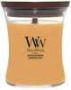 Lõhnaküünal WoodWick Golden Bourbon, puidust tahiga, 275 g