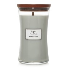 Aroomiküünal WoodWick Lavender & Cedar, 120 h, 610 g