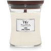 Lõhnaküünal WoodWick Linen, 65 h, 275 g