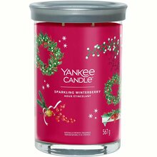 Aroomiküünal Yankee Candle Sparkling Winterberry, 60 - 90 h, 567 g, punane