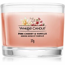Lõhnaküünal Yankee Candle Pink Cherry & Vanilla, 7 - 10 h, 37 g, roosa