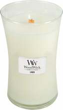 Lõhnaküünal WoodWick Linen, 120 h, 609,5 g