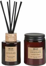 Aroomiküünalde komplekt Beliani Dark Elegance, 2 tk, pruun