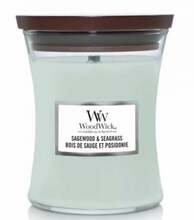 Lõhnaküünal WoodWick Sagewood & Seagrass, 55 - 65 h, 275 g