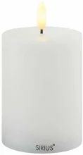 LED-küünal Sirius Sille Rechargeable, 10 cm, valge